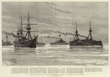 De aankomst van de Franse Vloot in Engelse Wateren